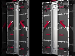 как для помещений, так и для помещений на улице 500*1000*74 мм Алюминиевый серебряный шкаф
