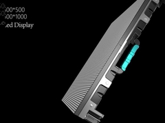 500 мм*1000 мм*67 мм Алюминиевые шкафы для 250 мм*250 мм с светодиодным экраном