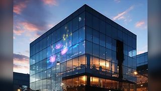 Практические примеры светодиодных прозрачных экранов