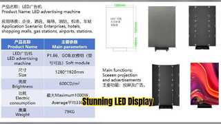 Светодиодный дисплей на стойке регистрации для бизнеса