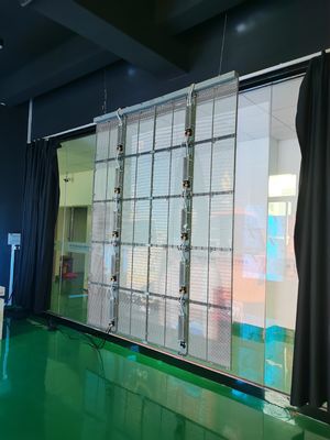 75% прозрачный светодиодный дисплей для установки в помещении/на открытом воздухе