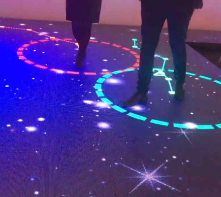 DMX Control LED Screen Floor Tiles Indoor / Outdoor Высококачественный алюминиевый сплав