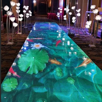 DMX Control LED Screen Floor Tiles Indoor / Outdoor Высококачественный алюминиевый сплав