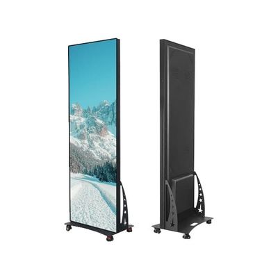 640*1920mm Indoor Iron And Aluminum Base Installtion Die Cast Poster Screen