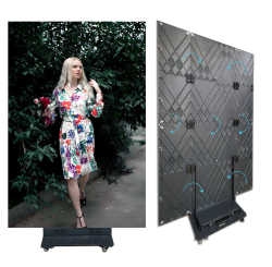 Tri-fold Led Poster Screen Plug And Play Removable Advertising For Retail Store