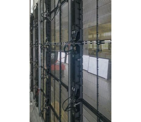 HD P3.9mm Прозрачное стекло светодиодный экран решетка Оконный дисплей 4500cd/ M2