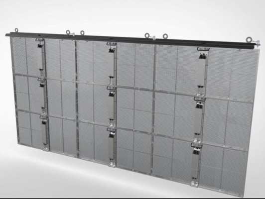 Развертка P3.9mm окна 8 магазина экрана СИД стекла IC 2038 прозрачная