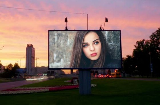Наружные светодиодные видеостены P3.91 для цифровых рекламных щитов 500*1000 мм наружной серии